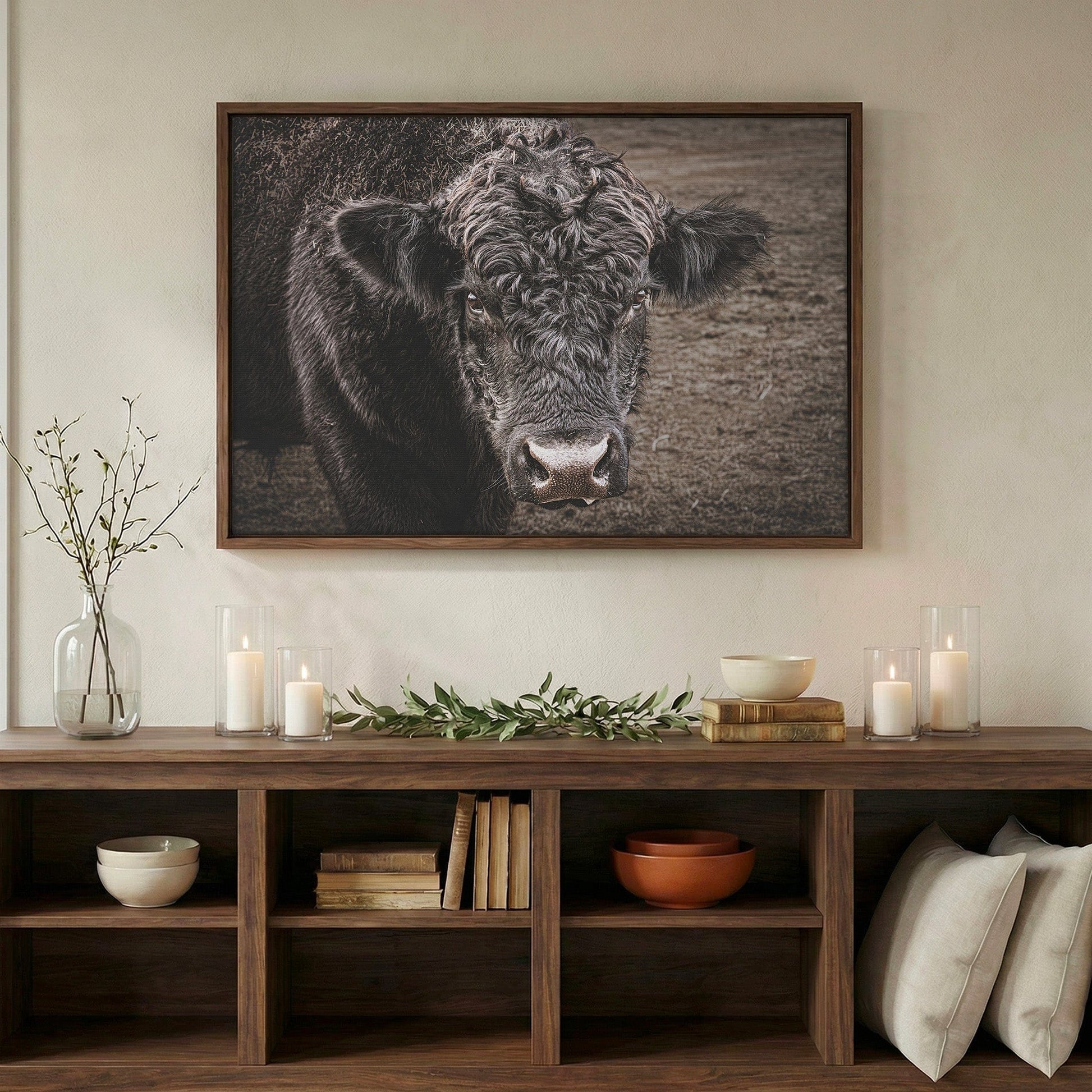Black Angus Bull Print Wall Art Teri James Photography
