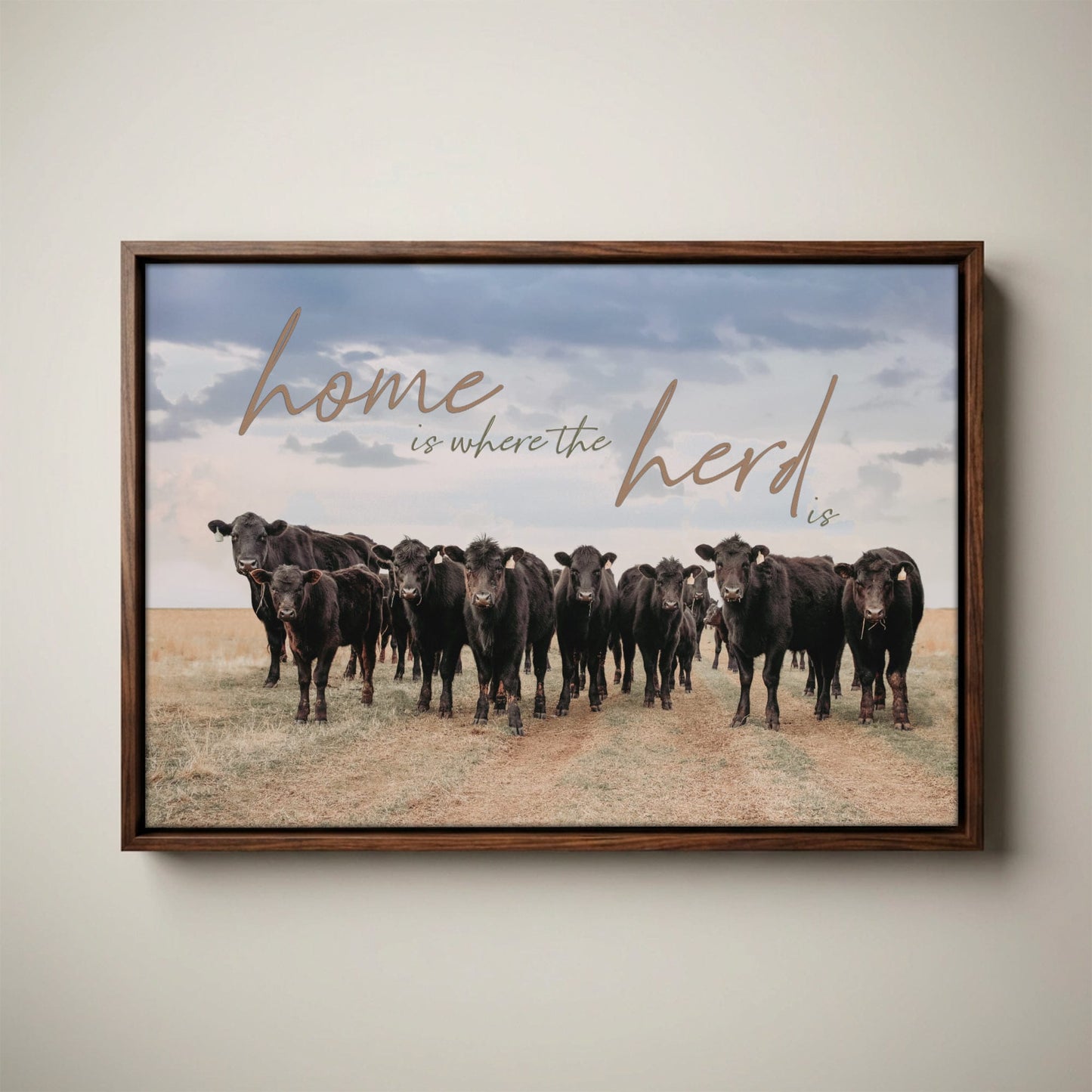 Black Angus Canvas - Inspirational Wall Art