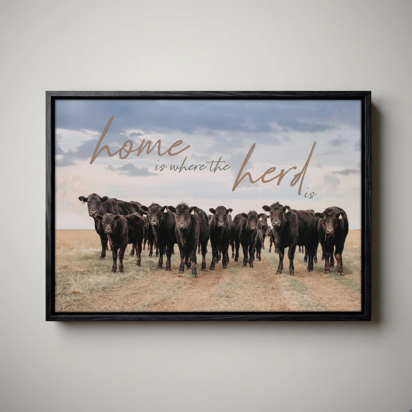 Black Angus Canvas - Inspirational Wall Art