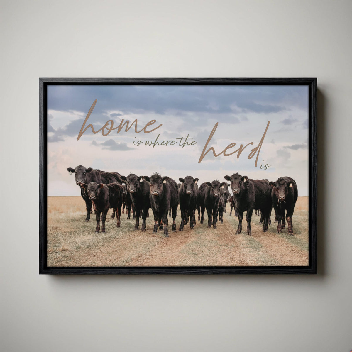 Black Angus Canvas - Inspirational Wall Art
