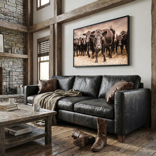 Black Angus Cow Canvas Wall Art Wall Art Teri James Photography