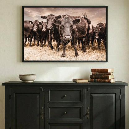 Black Angus Cow Canvas Wall Art Wall Art Teri James Photography