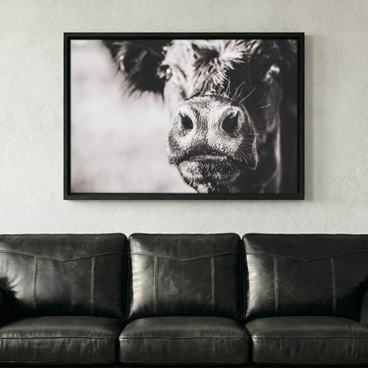 Black Angus Cow Closeup Wall Art Teri James Photography