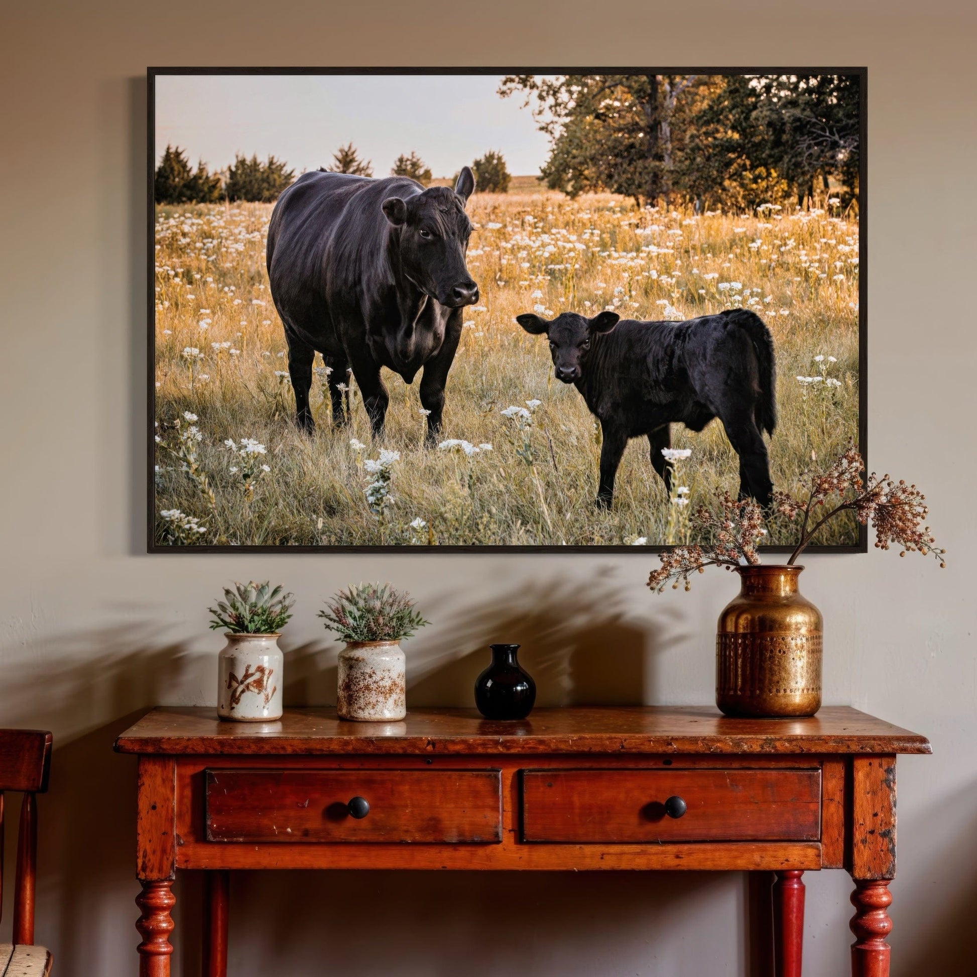 Black Angus Ranch Home Decor Wall Art Teri James Photography