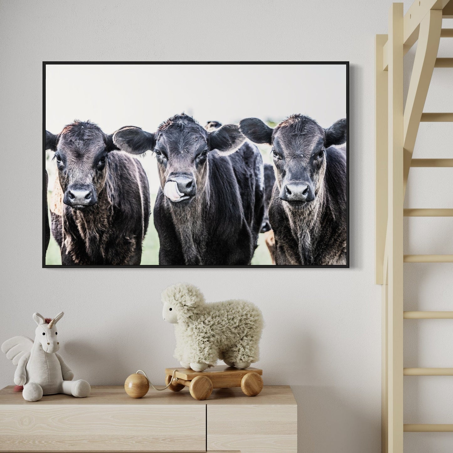 Black Angus Western Nursery Decor Wall Art Teri James Photography