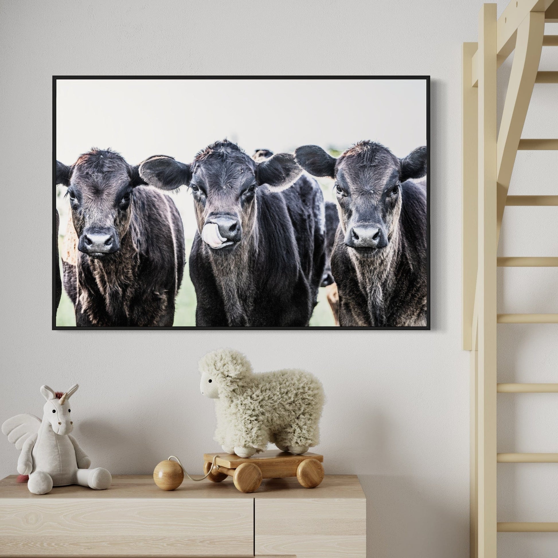 Black Angus Western Nursery Decor Wall Art Teri James Photography