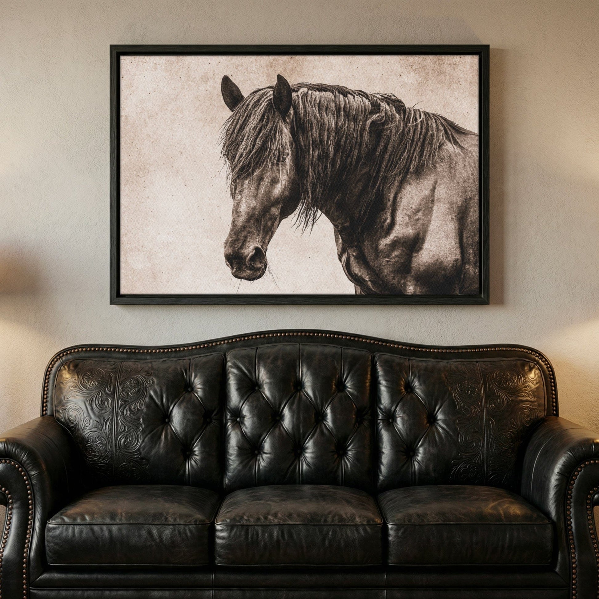 Black Horse Canvas Art - Elegant Horse Wall Decor on Canvas Wall Art Teri James Photography