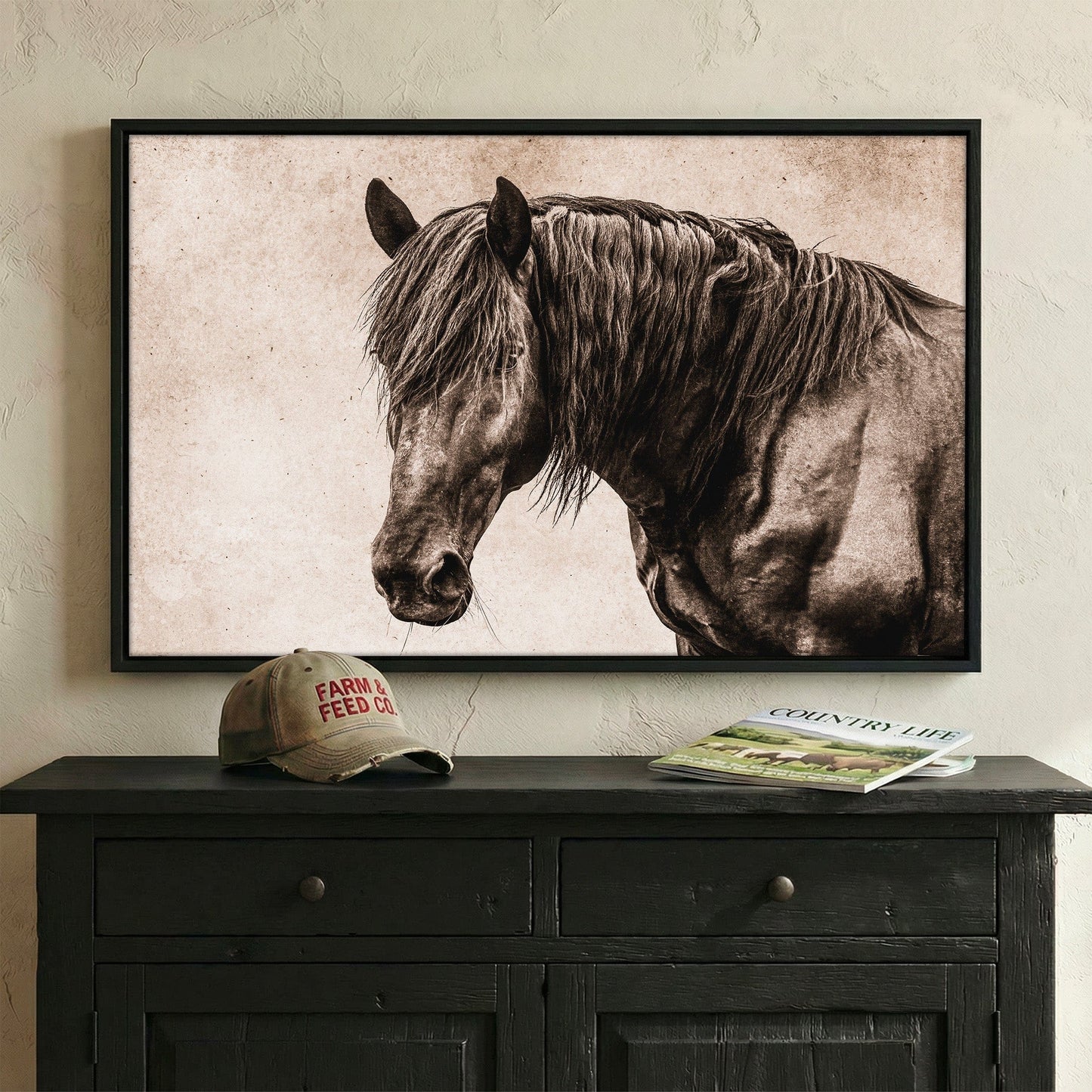 Black Horse Canvas Wall Art Wall Art Teri James Photography