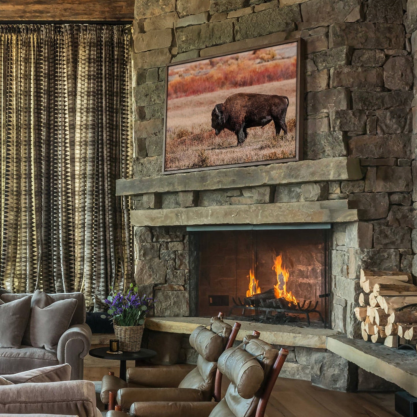 Buffalo Wall Decor - Yellowstone Bison Wall Art Teri James Photography