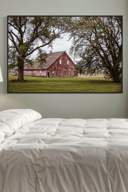 Country Wall Decor - Old Red Barn Wall Art Teri James Photography