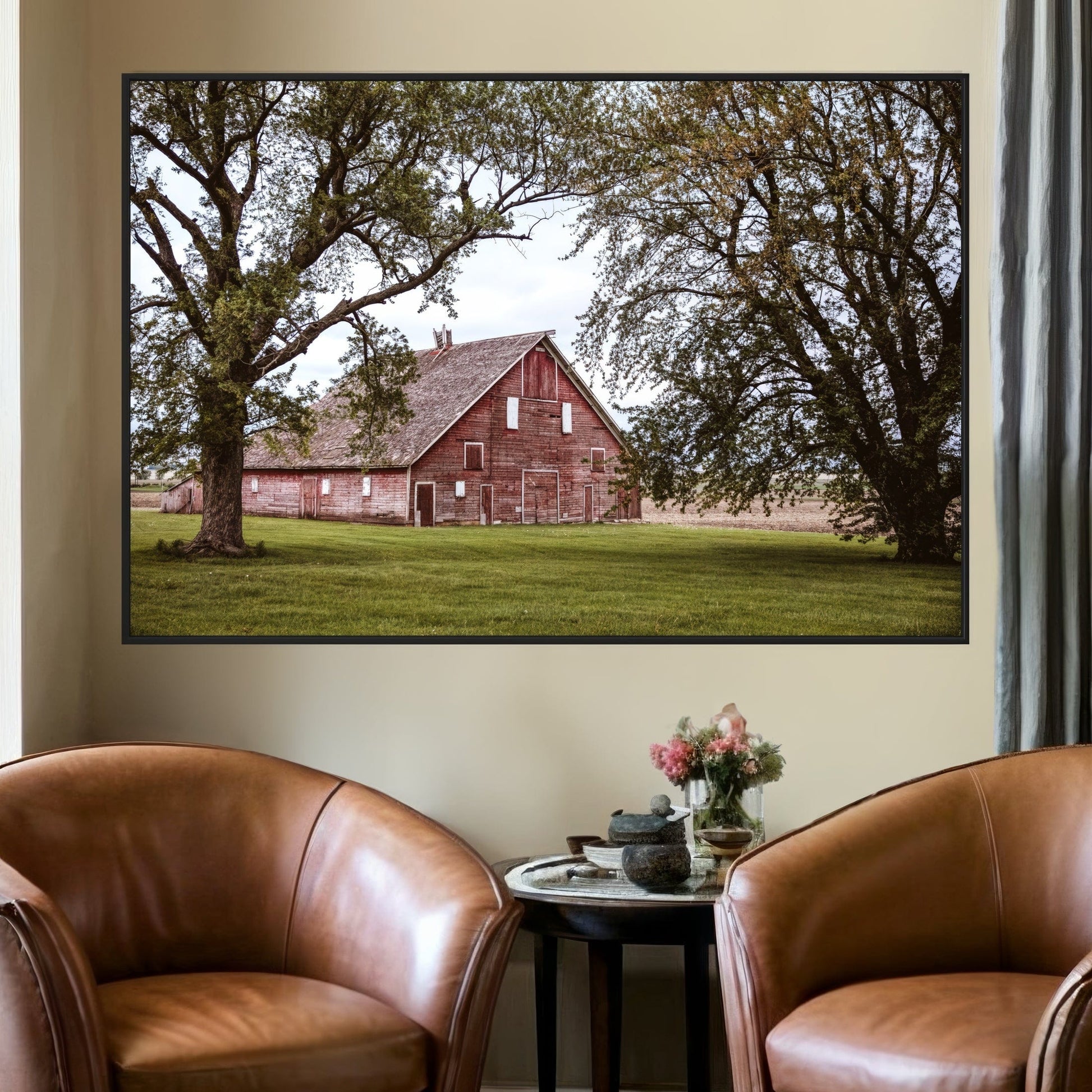 Country Wall Decor - Old Red Barn Wall Art Teri James Photography