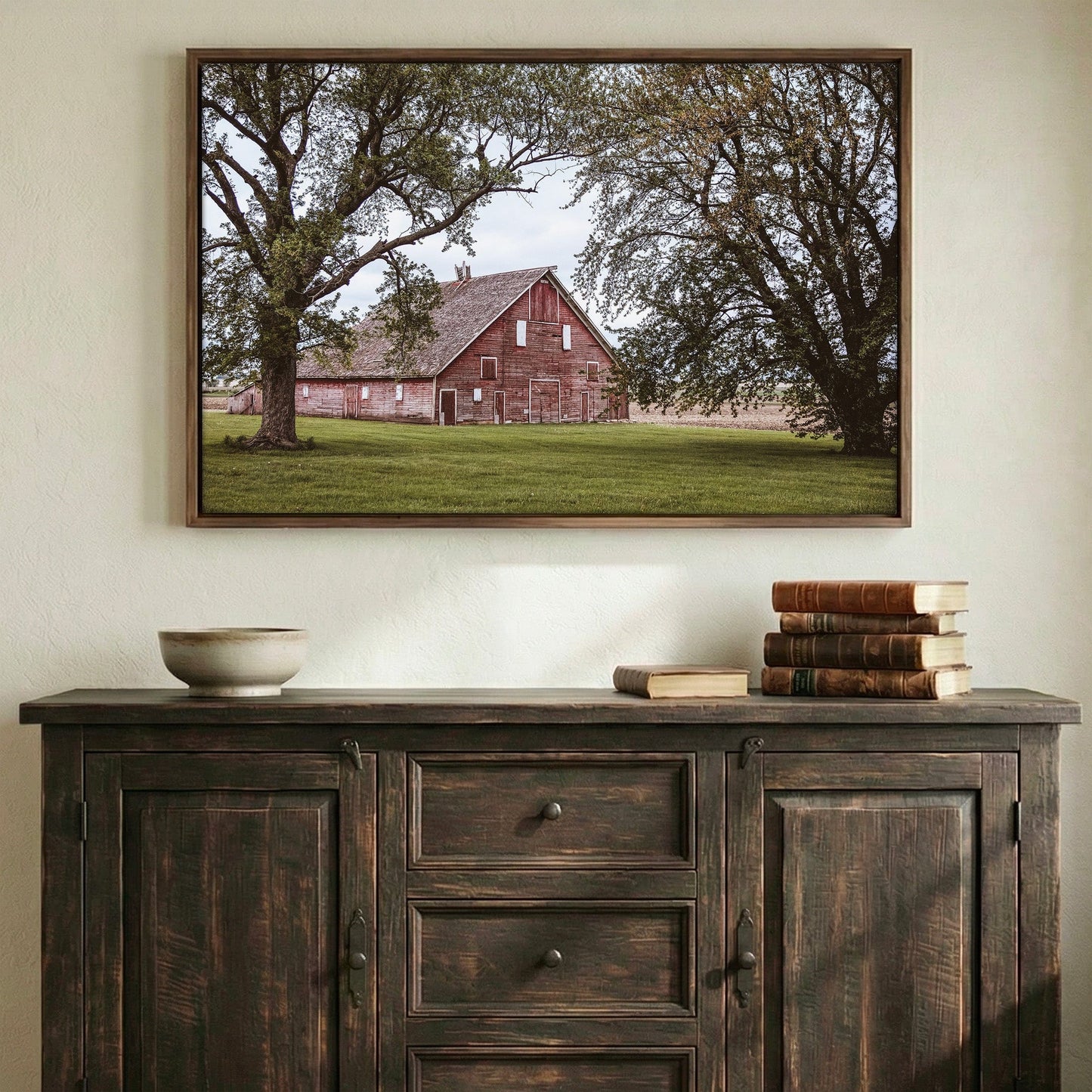 Country Wall Decor - Old Red Barn Wall Art Teri James Photography