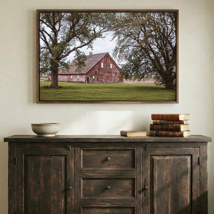 Country Wall Decor - Old Red Barn Wall Art Teri James Photography