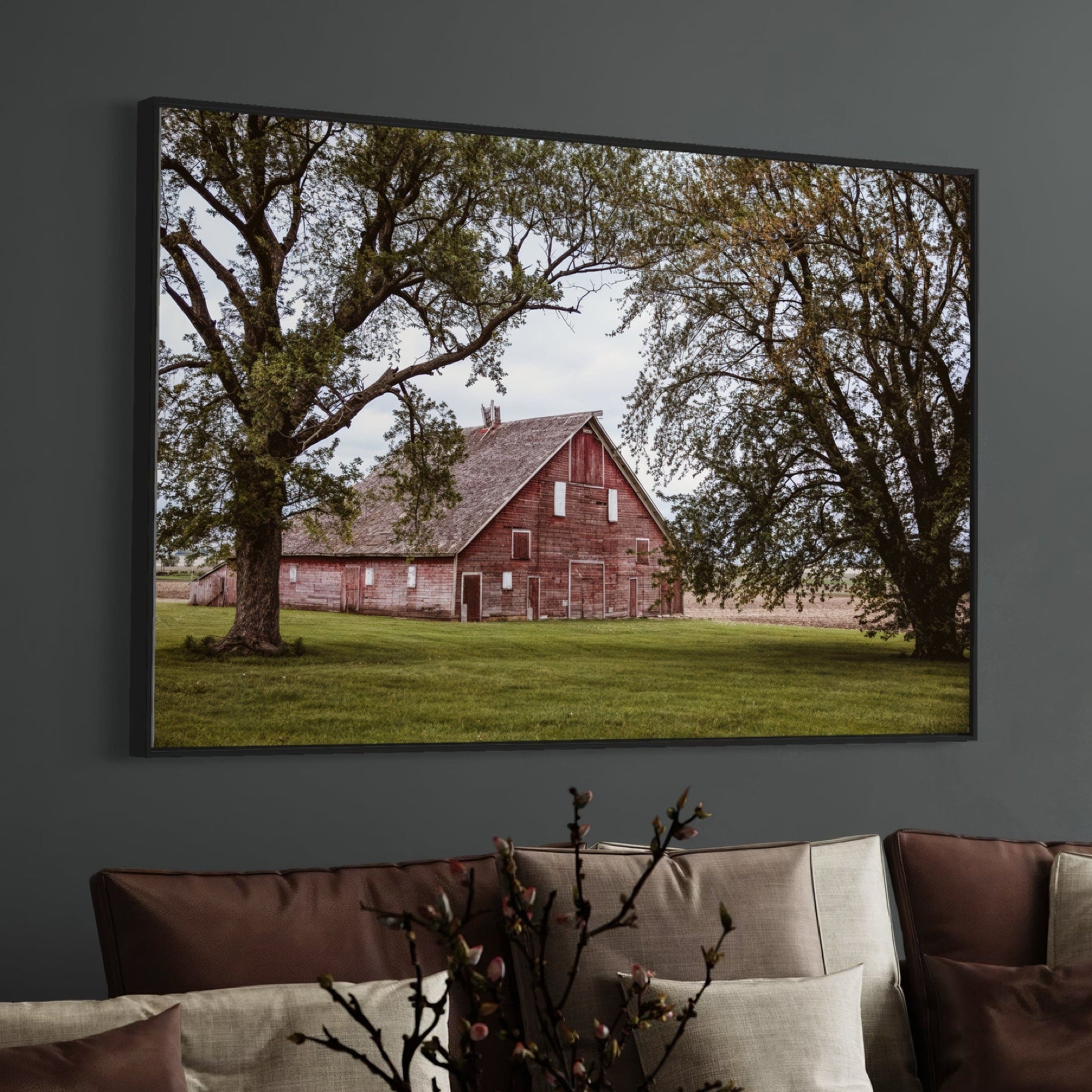 Country Wall Decor - Old Red Barn Wall Art Teri James Photography