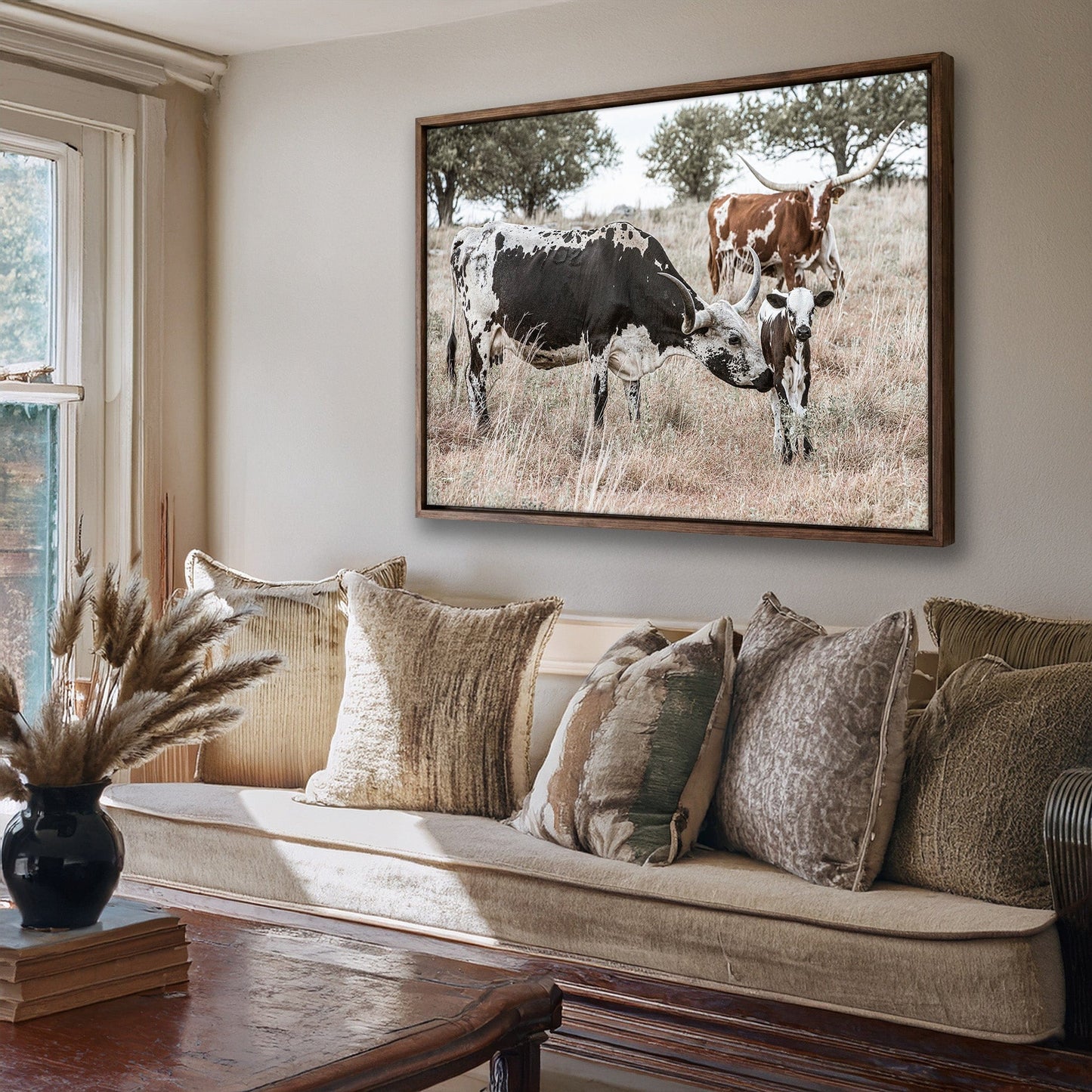 Cowboy Nursery Decor Wall Art - Longhorn Cattle Wall Art Teri James Photography
