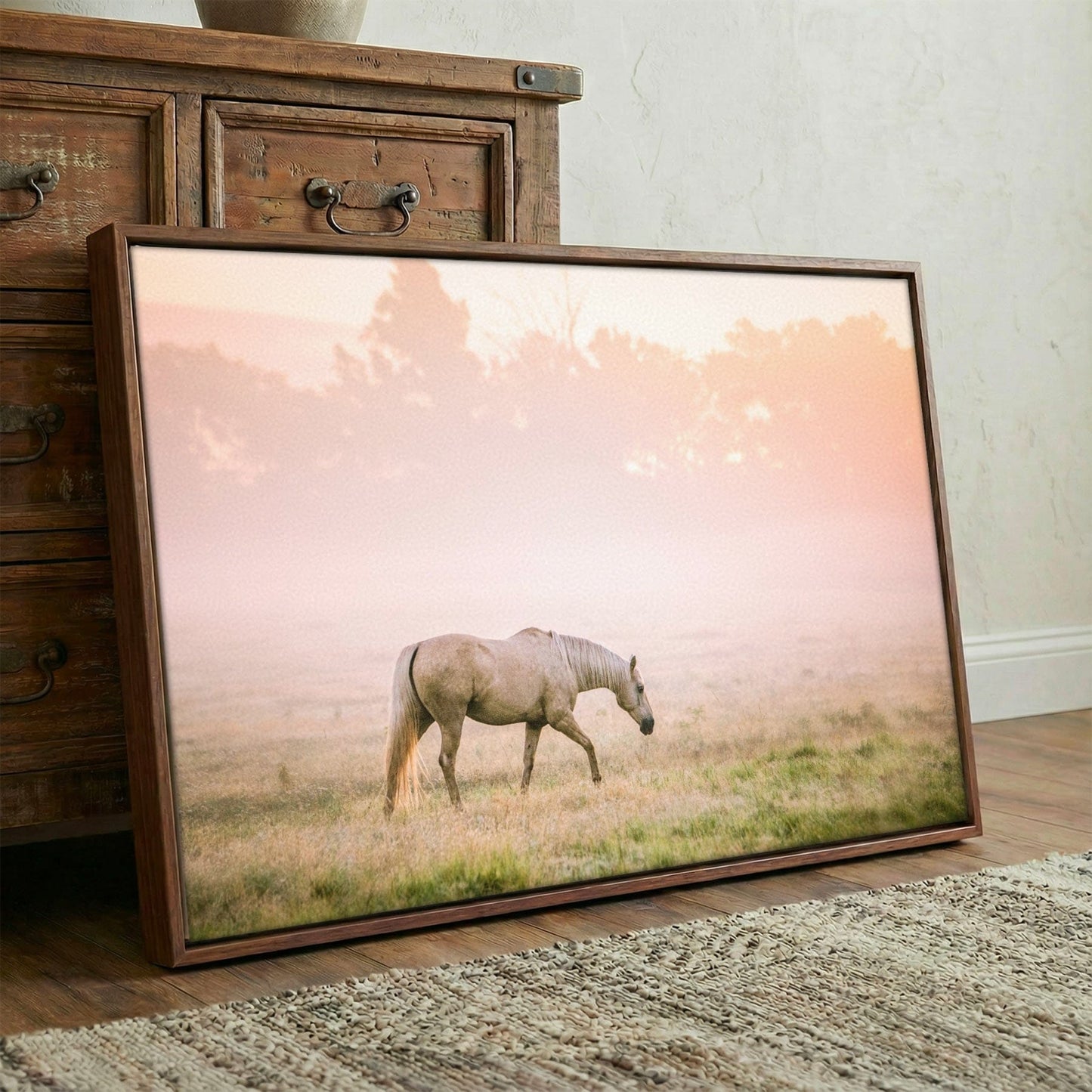 Cowgirl Nursery Decor - Palomino Horse Print - Pastel Nursery Art - Western Room Decor Wall Art Teri James Photography