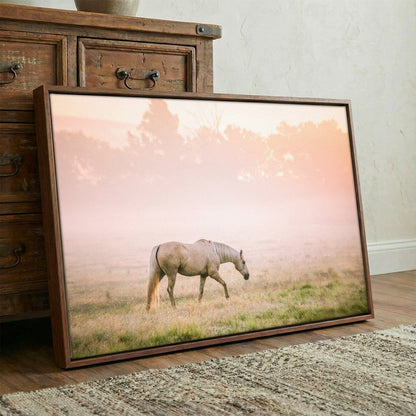 Cowgirl Nursery Decor - Palomino Horse Print - Pastel Nursery Art - Western Room Decor Wall Art Teri James Photography