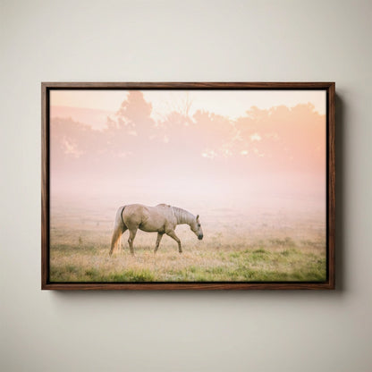 Cowgirl Nursery Decor - Pink Palomino Horse Print