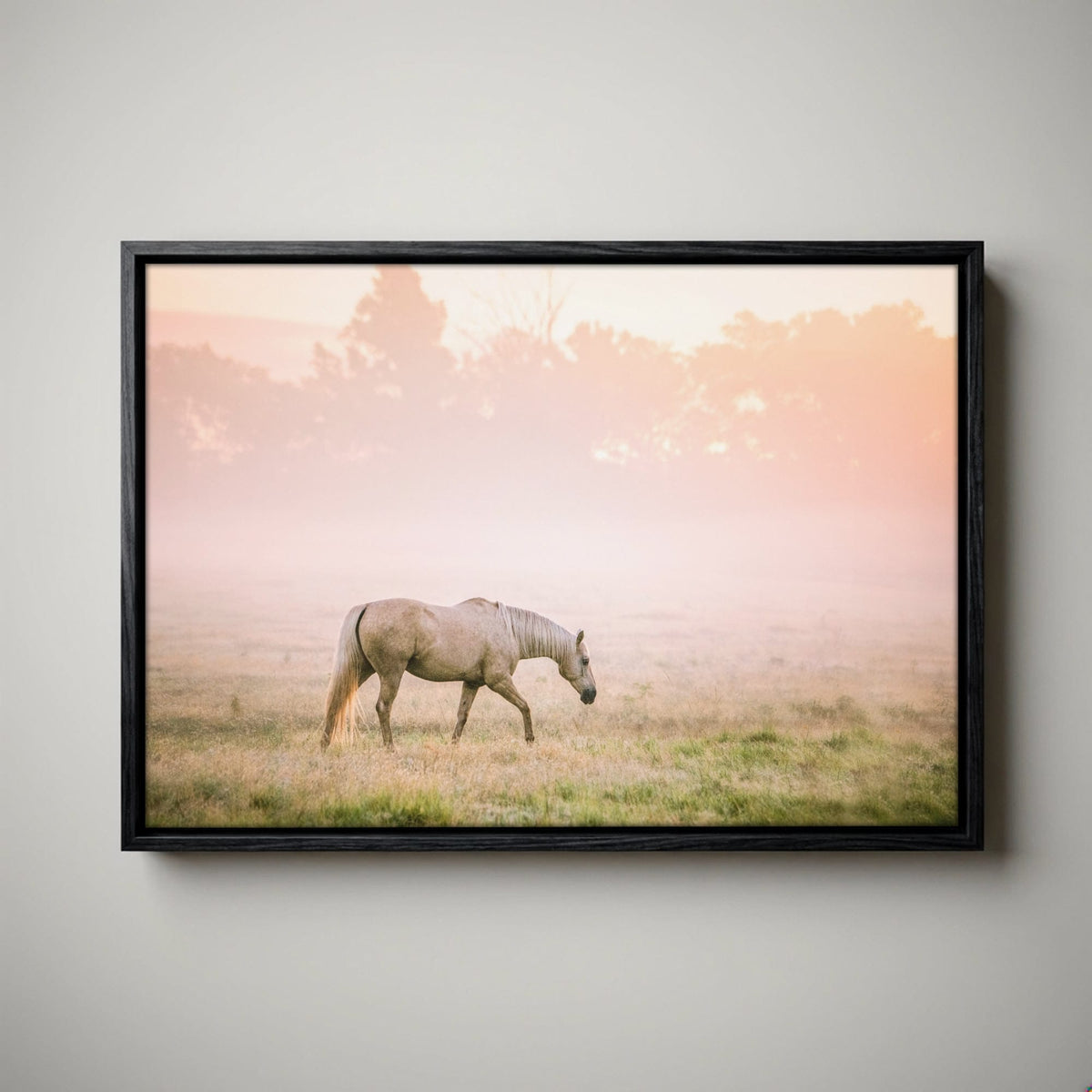 Cowgirl Nursery Decor - Pink Palomino Horse Print
