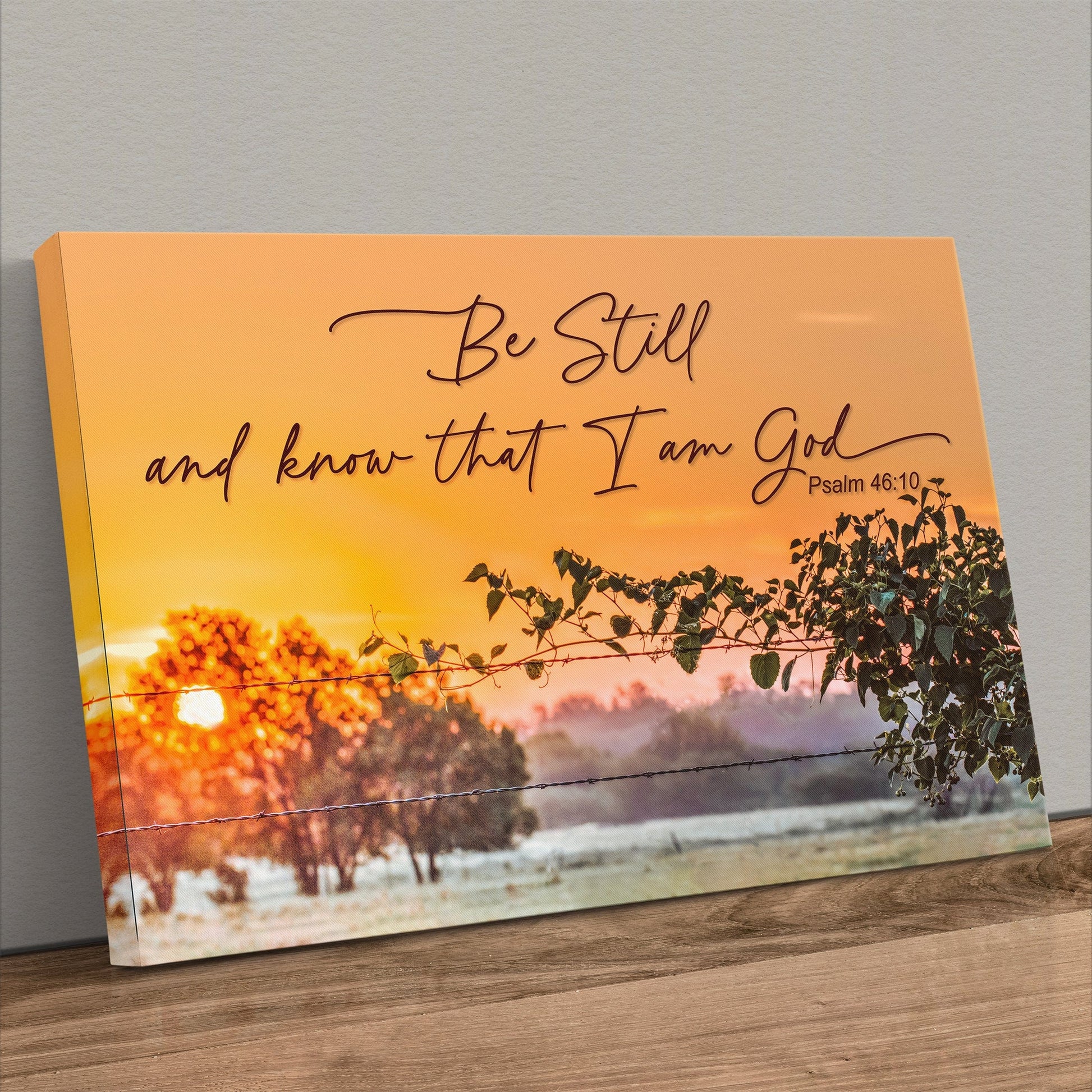 Customizable Scripture Wall Art - Be Still and Know that I am God Canvas-Unframed / 12 x 18 Inches Wall Art Teri James Photography