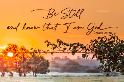 Customizable Scripture Wall Art - Be Still and Know that I am God Paper Photo Print / 12 x 18 Inches Wall Art Teri James Photography