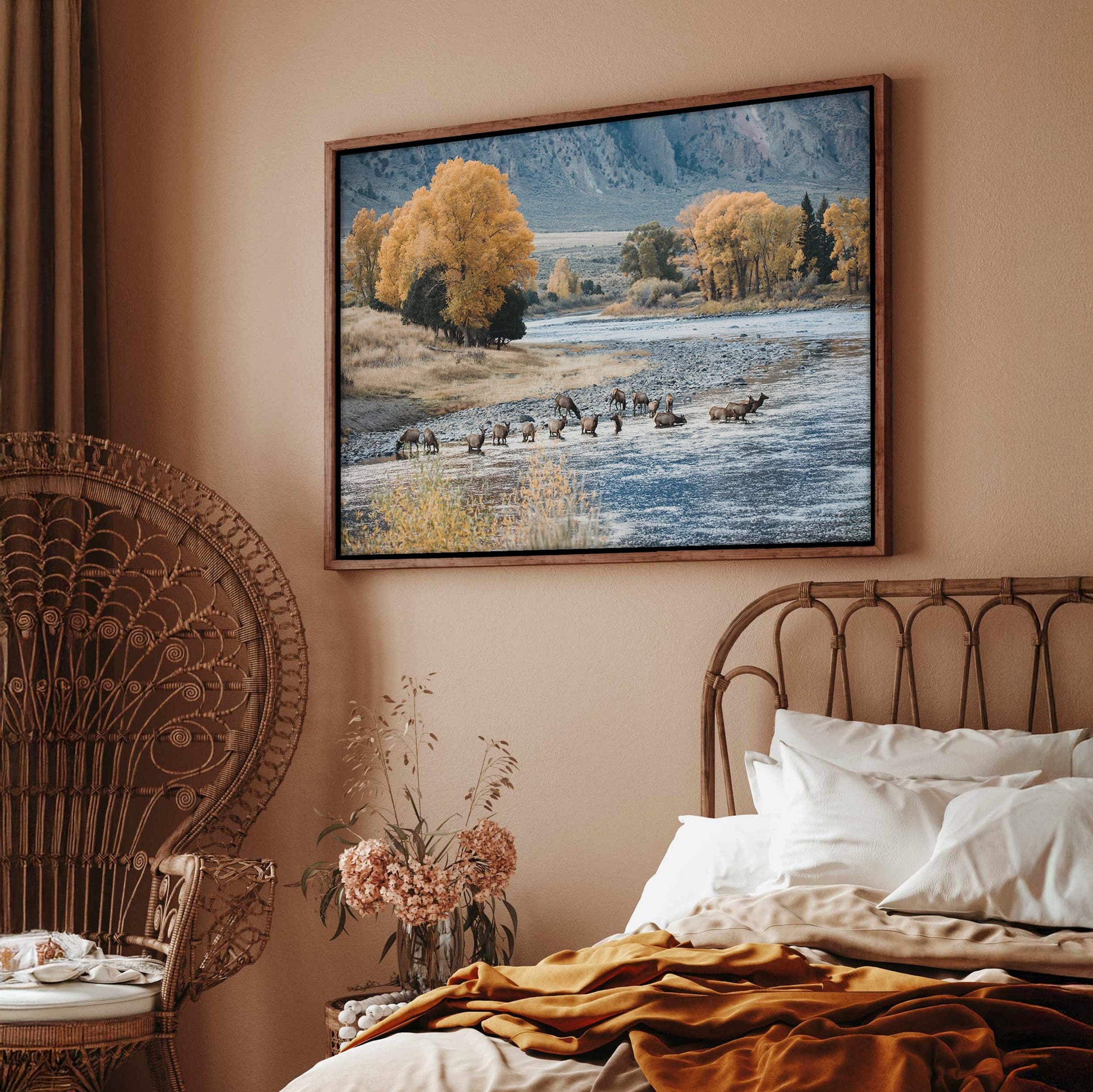 Elk in Paradise Valley Print Wall Art Teri James Photography