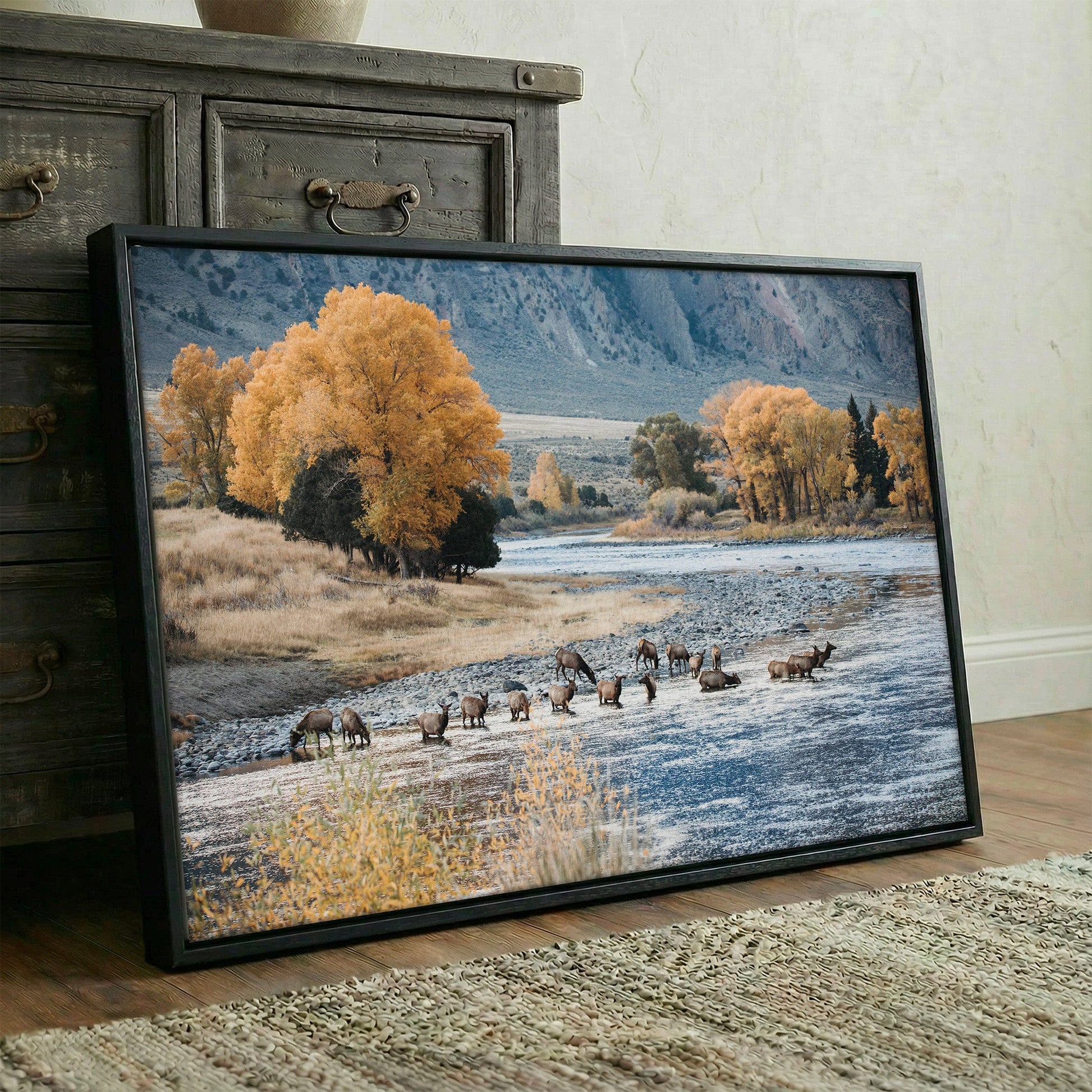 Elk in Paradise Valley Print Wall Art Teri James Photography