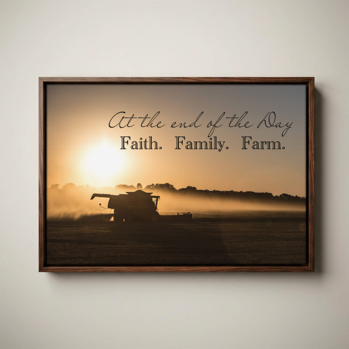 Faith Family Farm Wall Art - Farm Quote Home Decor