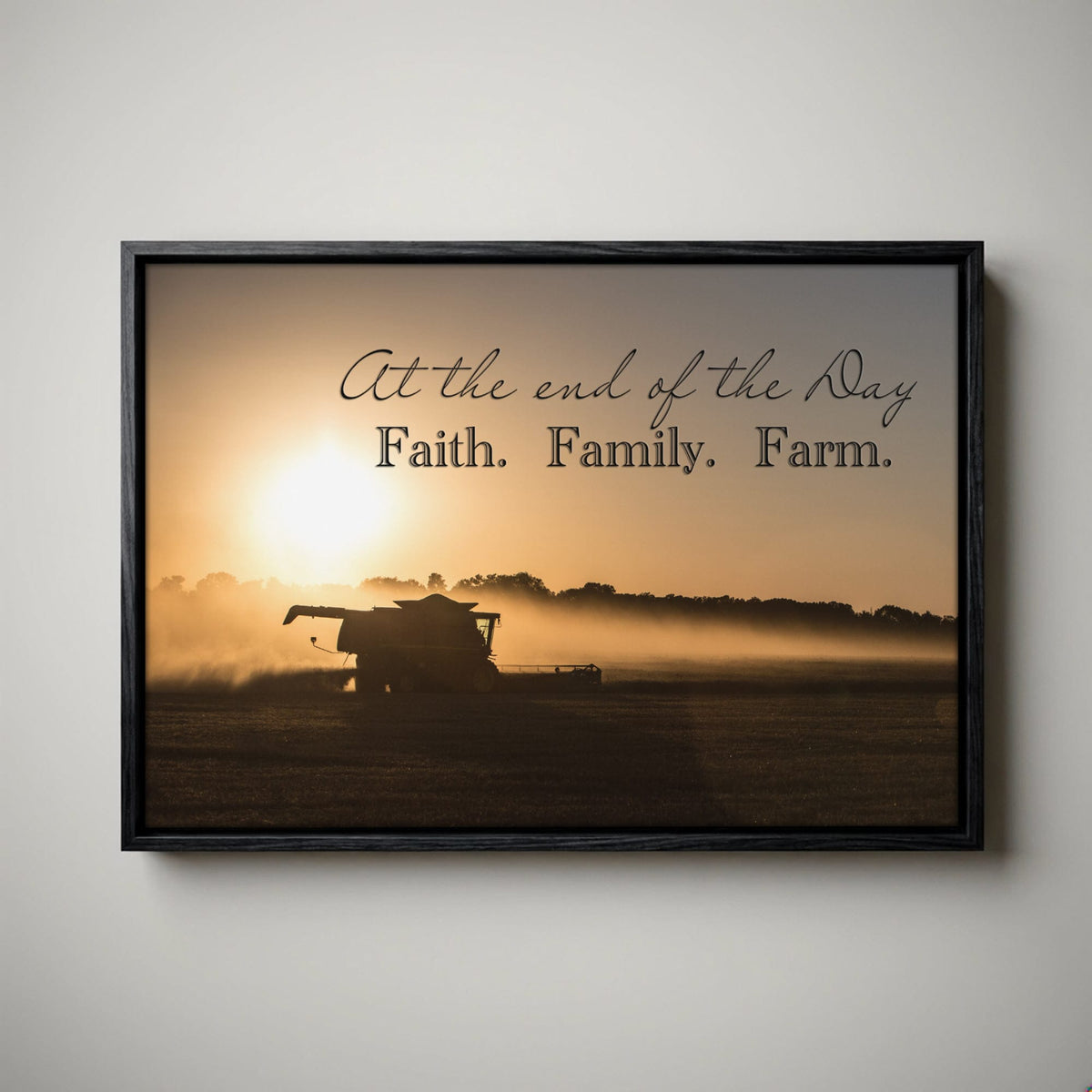 Faith Family Farm Wall Art - Farm Quote Home Decor