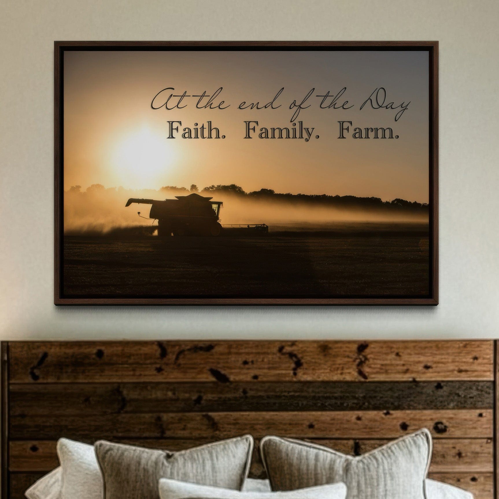 Faith Family Farm Wall Art - Quotes About Life Canvas Print Wall Art Teri James Photography