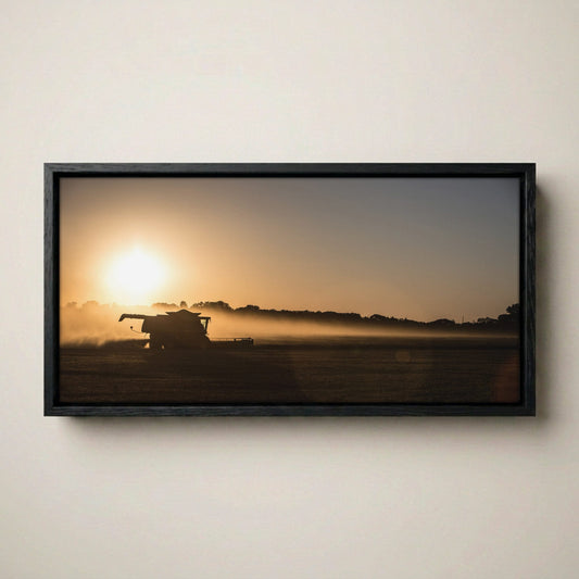 Farm Wall Art Canvas - Oklahoma Farming Panorama