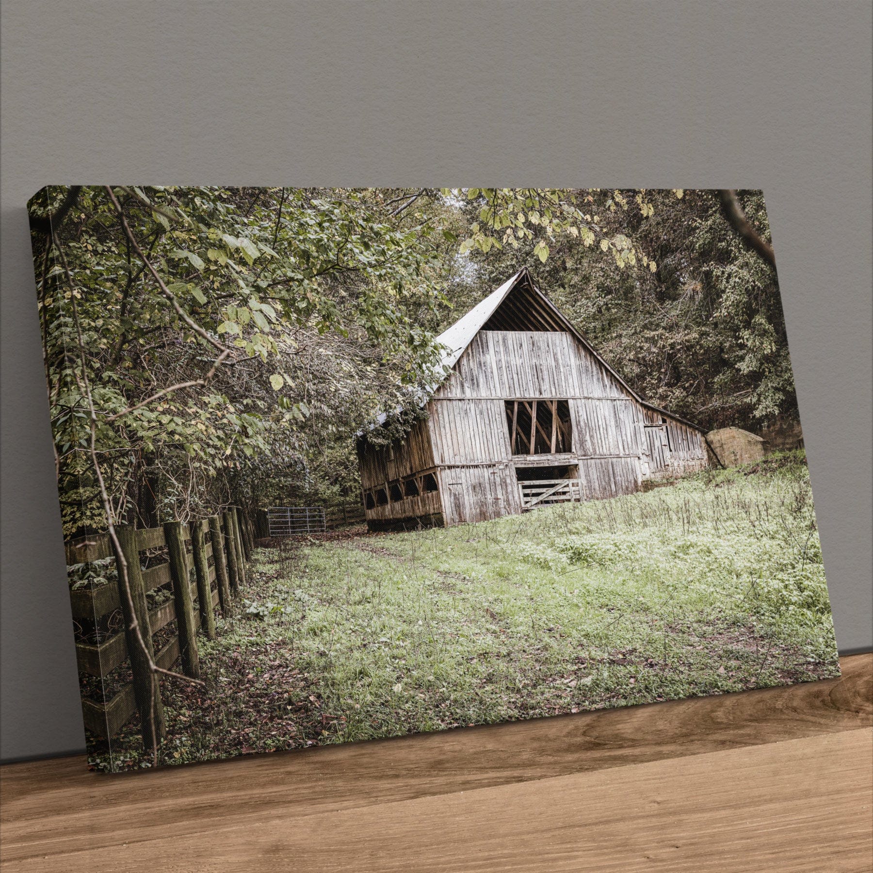 Farmhouse Barn Wall Decor - Rustic Canvas Print Adds Natural Warmth Canvas-Unframed / 12 x 18 Inches Wall Art Teri James Photography