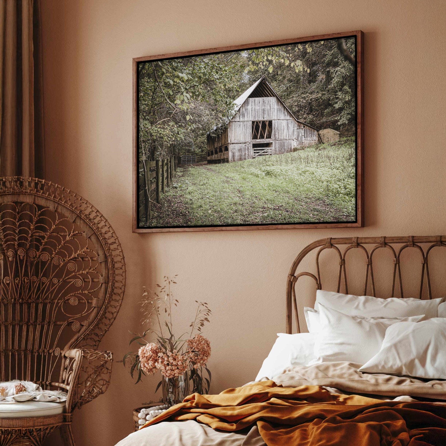 Farmhouse Barn Wall Decor - Rustic Canvas Print Adds Natural Warmth Wall Art Teri James Photography