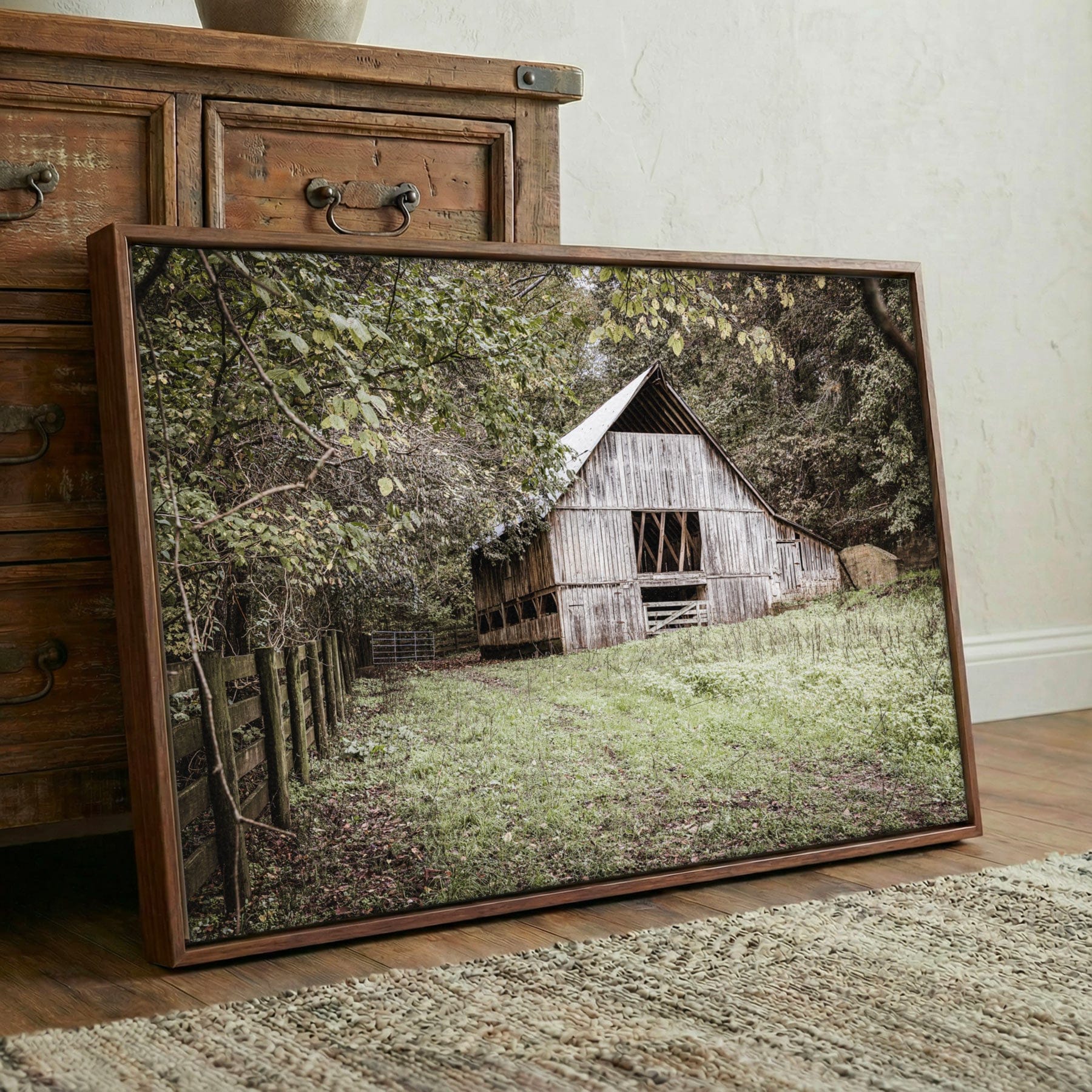 Farmhouse Barn Wall Decor - Rustic Canvas Print Adds Natural Warmth Wall Art Teri James Photography