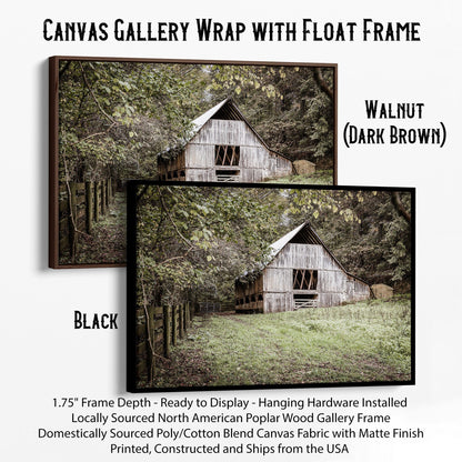Farmhouse Barn Wall Decor Canvas-Black Frame / 12 x 18 Inches Wall Art Teri James Photography