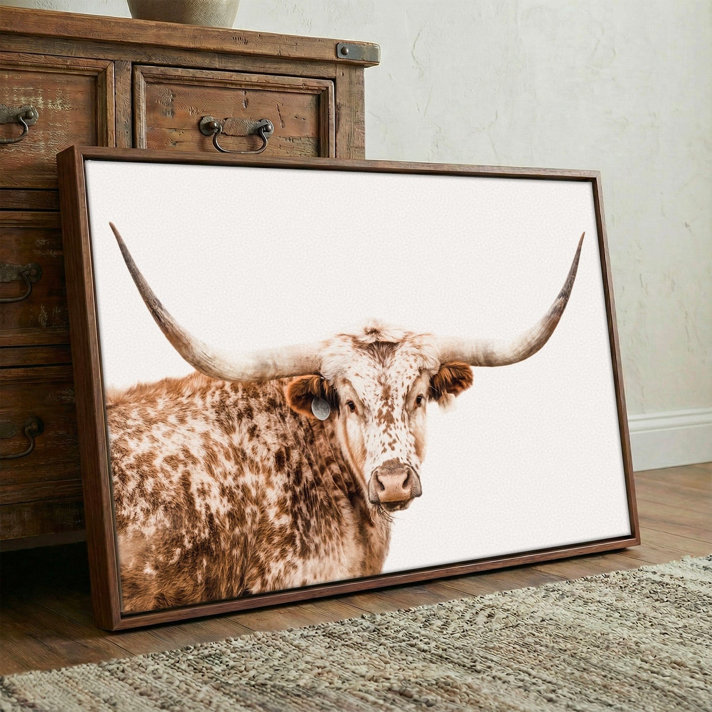 Farmhouse Longhorn Wall Decor Wall Art Teri James Photography
