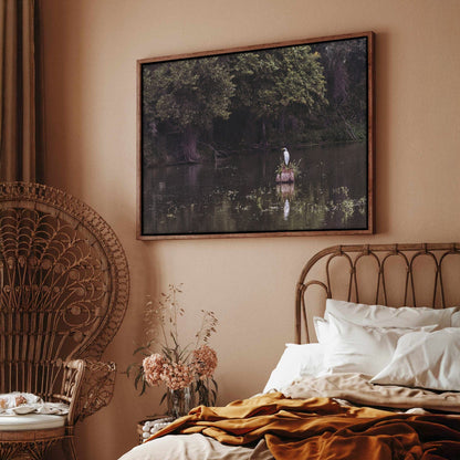 Great Egret - Rural Landscape Wall Art Wall Art Teri James Photography