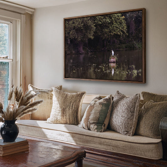 Great Egret - Rural Landscape Wall Art Wall Art Teri James Photography