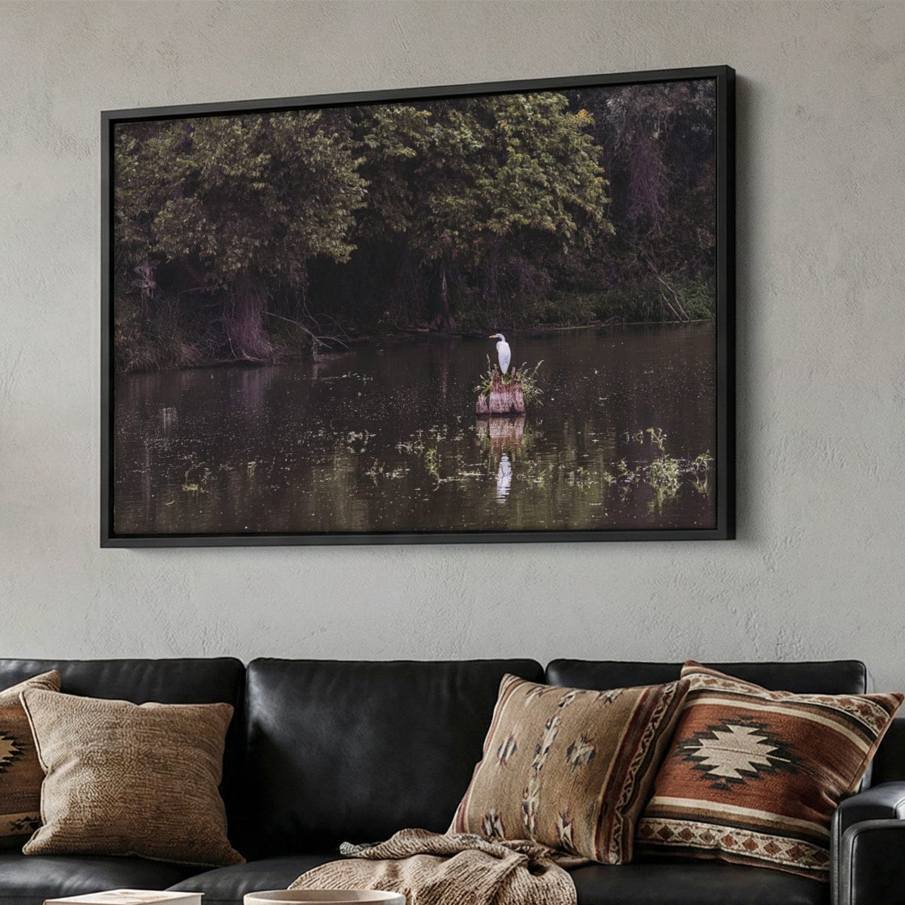 Great Egret - Rural Landscape Wall Art Wall Art Teri James Photography