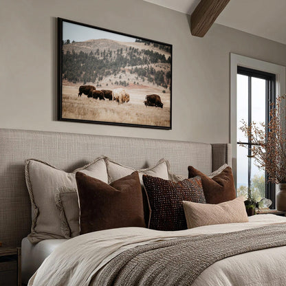 Great White Buffalo Canvas Print - Spirit Bison Wall Art Teri James Photography