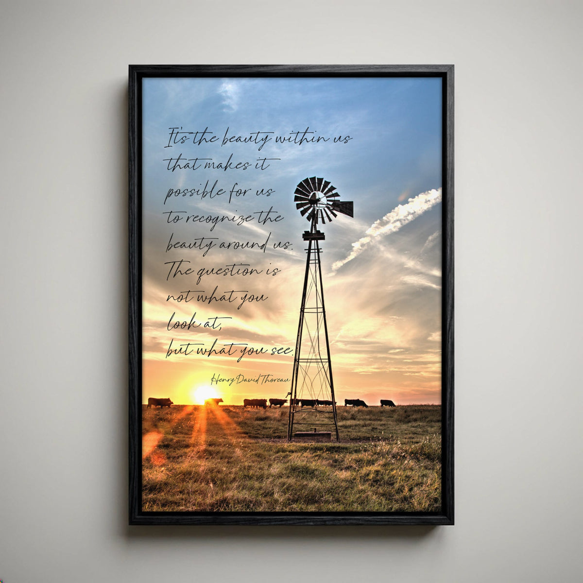 Henry David Thoreau Art – Inspirational Quote