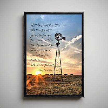 Henry David Thoreau Art – Inspirational Quote