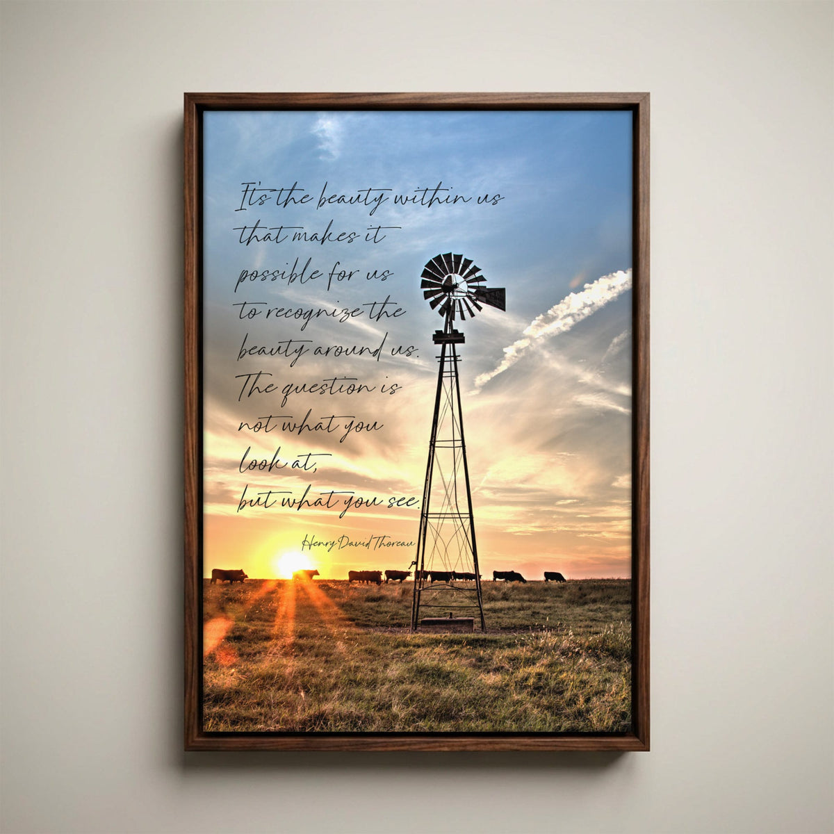 Henry David Thoreau Art – Inspirational Quote