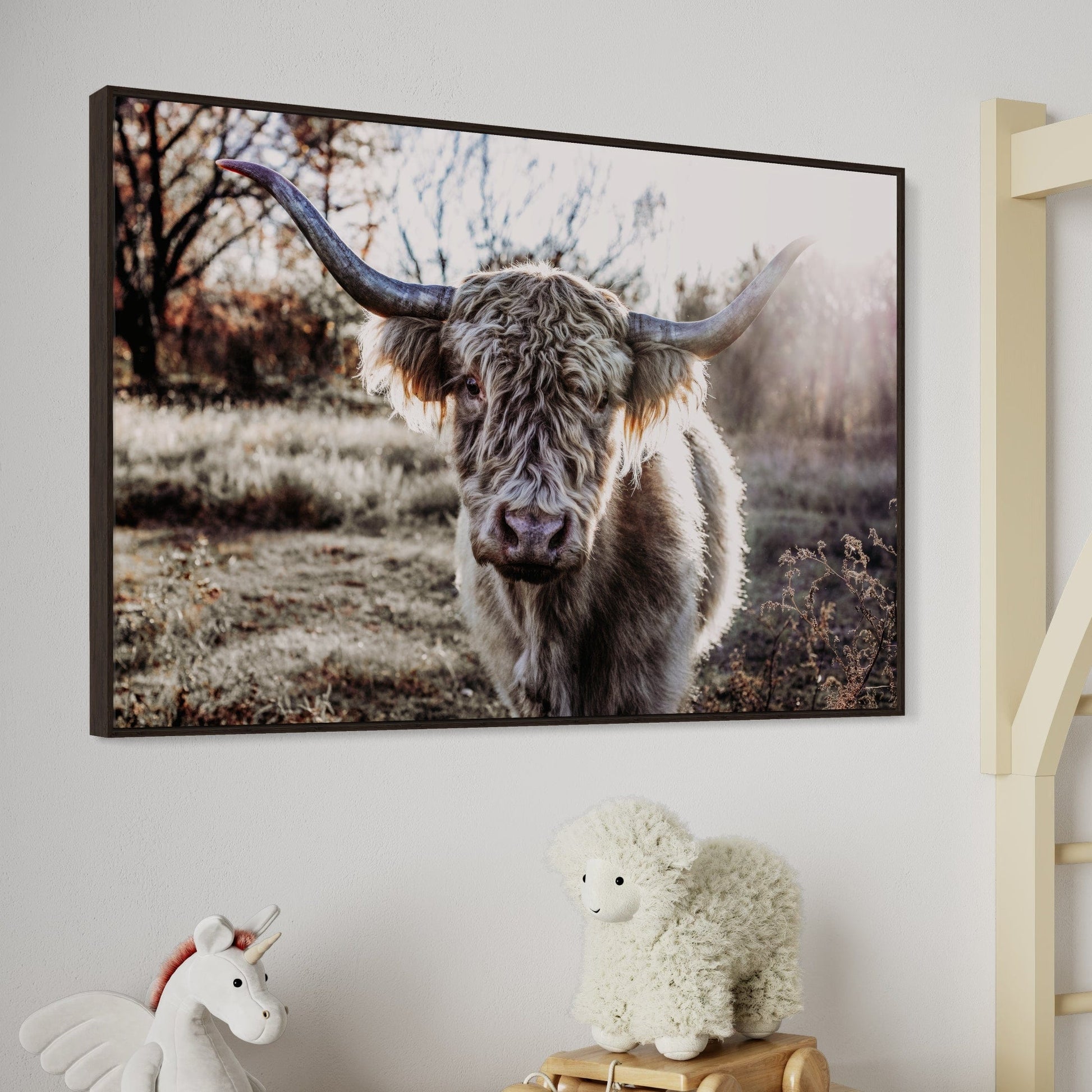 Highland Cow on Canvas Print Wall Art Teri James Photography