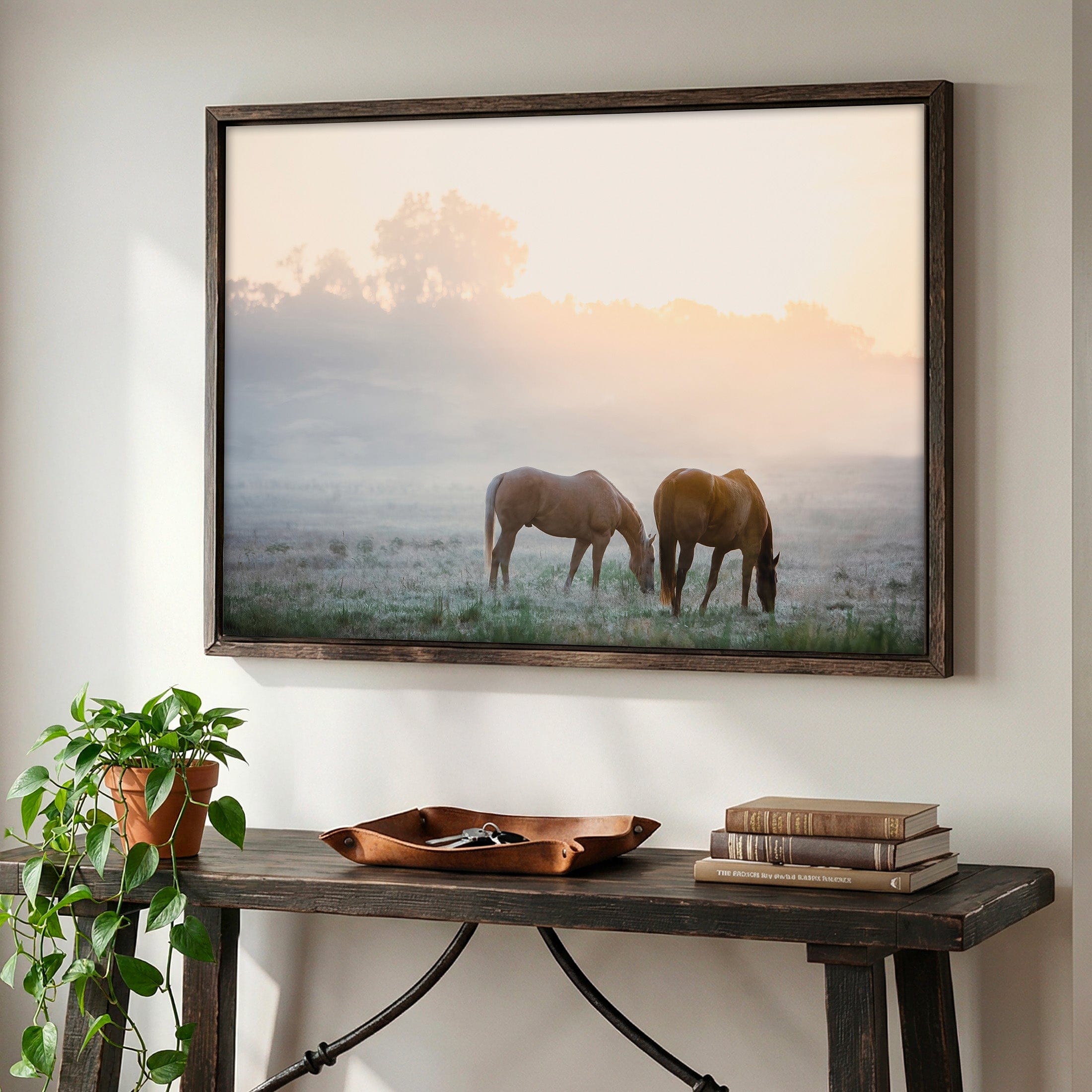 Horse Canvas Wall Art | Horses at Sunrise - Teri James Photography, image size:2200x2200