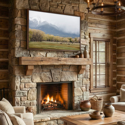 Horse Photography - Canvas Print of Horses in the Rocky Mountains Wall Art Teri James Photography