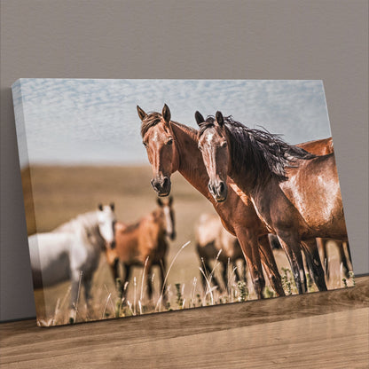 Horse Wall Art - Wild Horses of Osage County Canvas-Unframed / 12 x 18 Inches