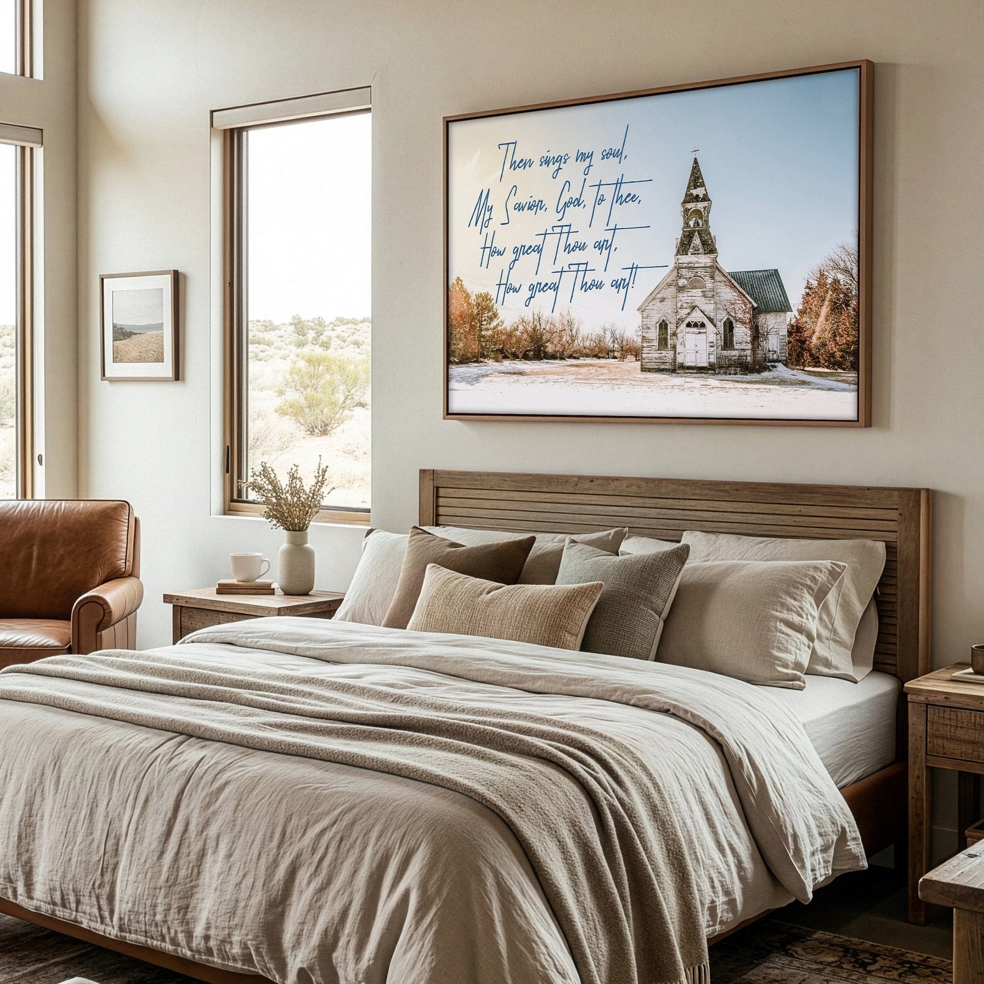 How Great Thou Art Lyrics & Old Church Wall Art Teri James Photography