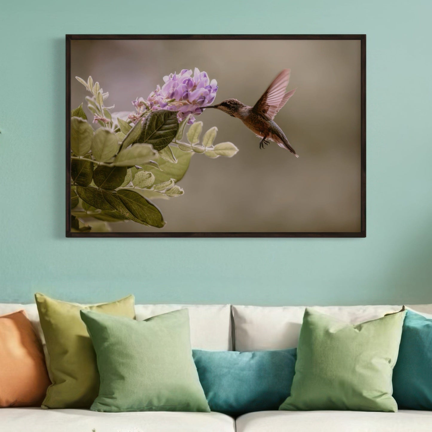Hummingbird and Wisteria Photo Print Wall Art Teri James Photography