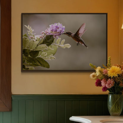 Hummingbird and Wisteria Photo Print Wall Art Teri James Photography